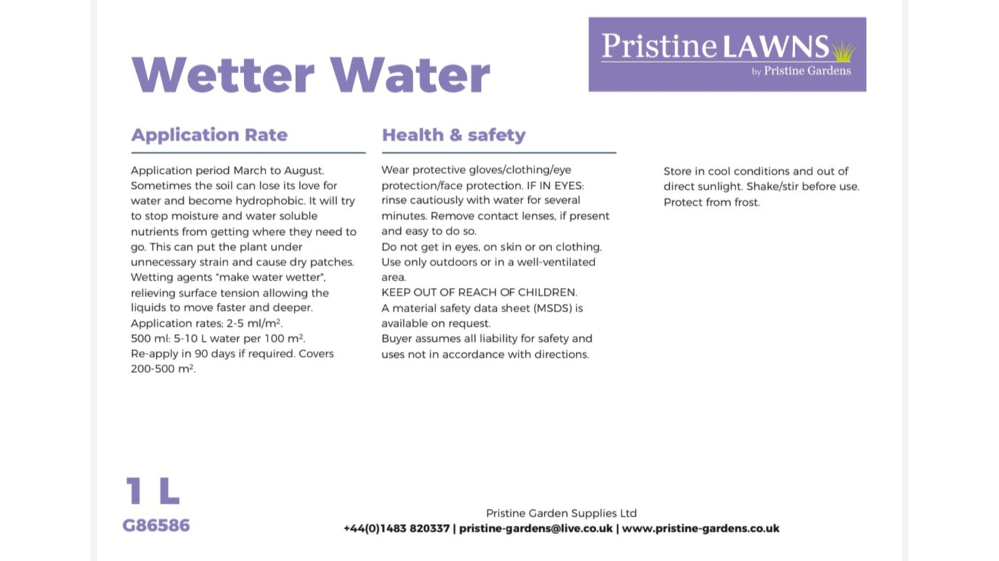 9. Wetter Water, Wetting Agent