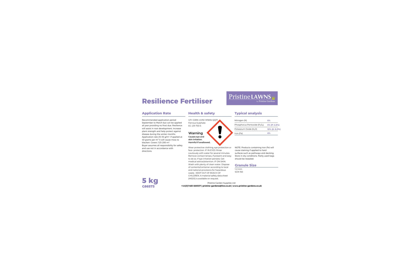 3. Resilience -Autumn/Winter Lawn Feed
