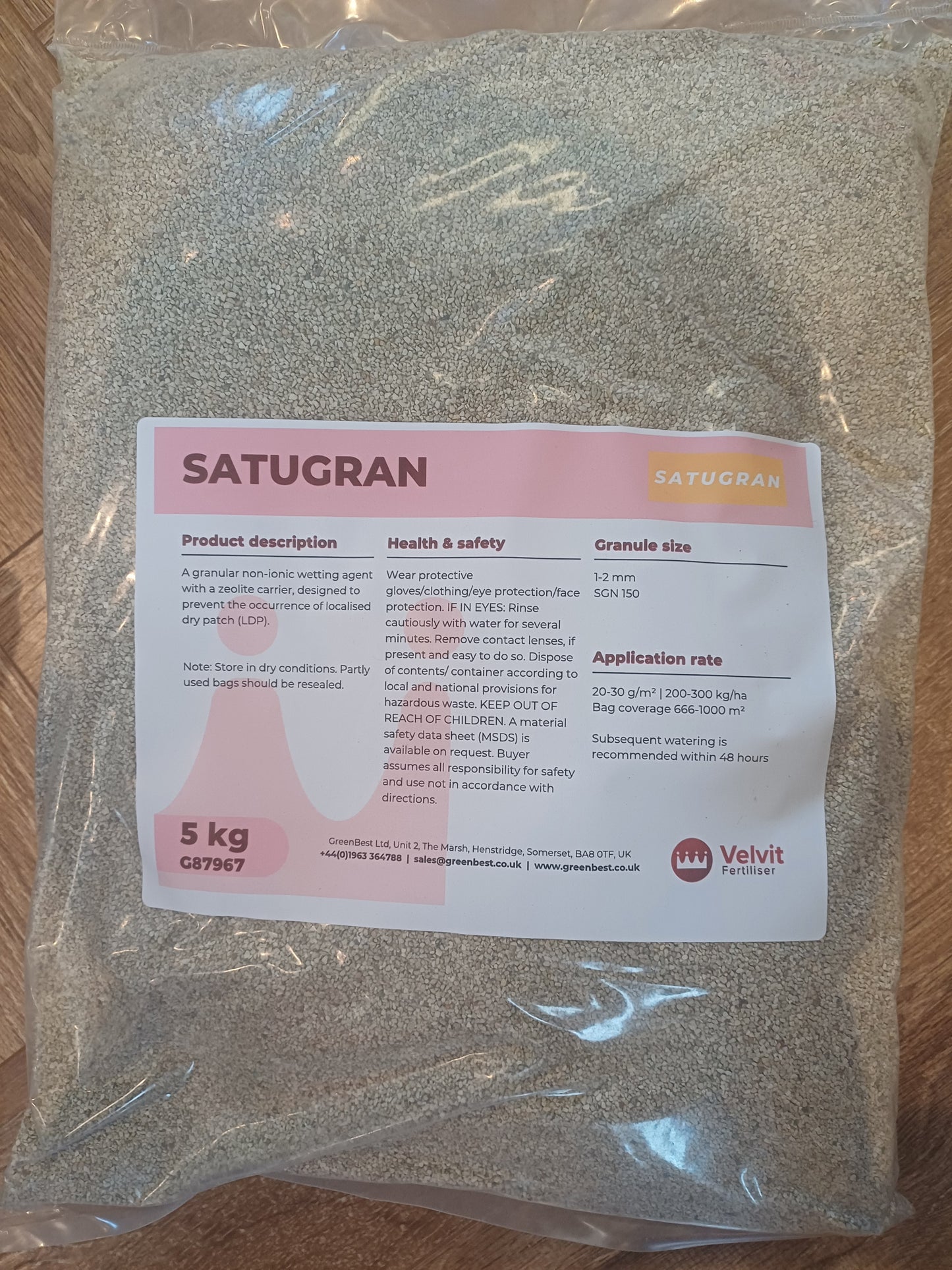 Granular Wetter Water, Wetting agent